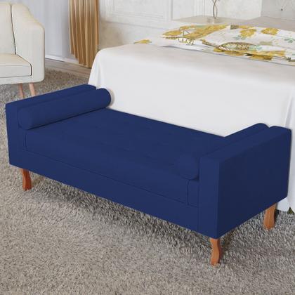 Imagem de Recamier Baú Félix Casal 140 cm Suede - Doce Sonho Móveis