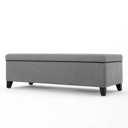 Imagem de Recamier Bau Julia 1,60m Suede Cinza - Inova Decor
