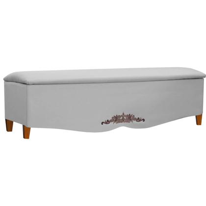 Imagem de Recamier Baú Provençal 160cm para Cama Queen Linho