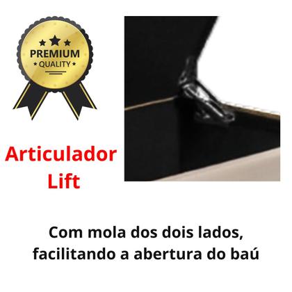 Imagem de Recamier Baú Puff Estofado Cama Solteiro 90cm Para Quarto Sala Calçadeira Organizador Guarda Objetos com Capitonê Tecido Veludo Envio Já Paris II