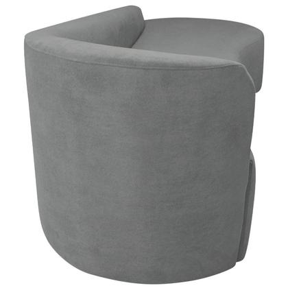 Imagem de Recamier Curvo Orgânico 160cm 2 Lugares Lado Direito para Sala Estar Bouclé Paris