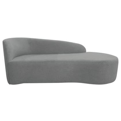 Imagem de Recamier Curvo Orgânico 160cm 2 Lugares Lado Direito para Sala Estar Bouclé Paris