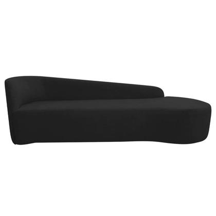 Imagem de Recamier Curvo Orgânico 200cm 3 Lugares Lado Direito para Sala Estar Bouclé Paris