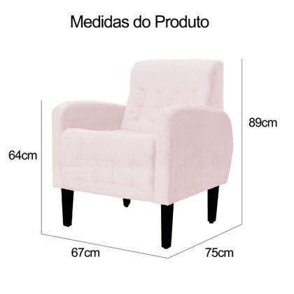 Imagem de Recamier Divã Capitonê Larissa - Lado Direito - Suede - Diversas Cores - Ds Estofados