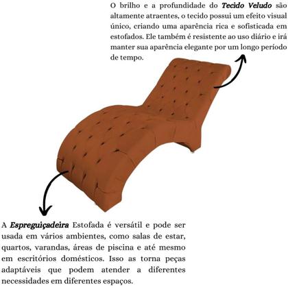 Imagem de Recamier Divã Espreguiçadeira Para Sala e Cliníca Estética Sandra Veludo