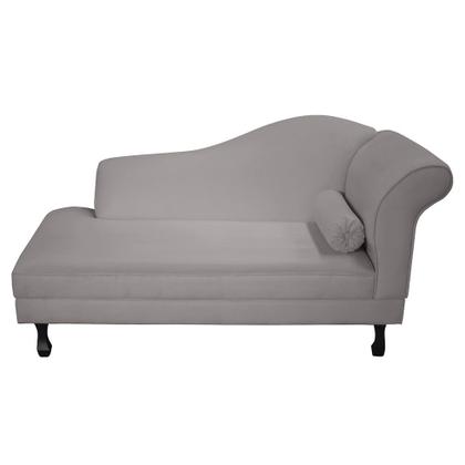 Imagem de Recamier divã larissa liso 185cm lado direito suede bege