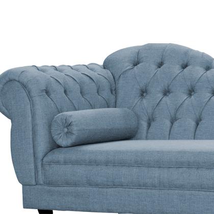 Imagem de Recamier Divã Namoradeira Larissa Lado Direito belo tok - Linho Azul