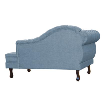Imagem de Recamier Divã Namoradeira Larissa Lado Direito belo tok - Linho Azul