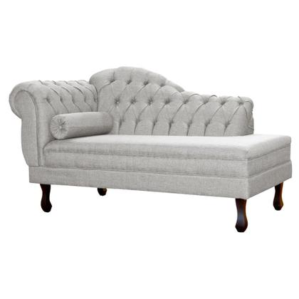 Imagem de Recamier Divã Namoradeira Larissa Lado Direito belo tok - Linho Bege