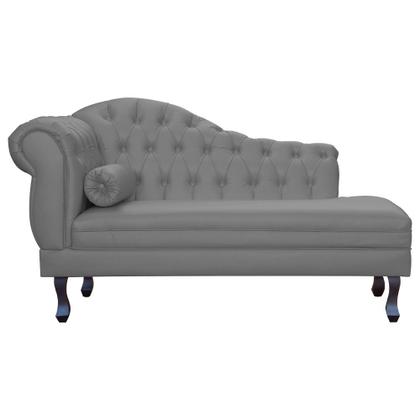 Imagem de Recamier Divã Namoradeira Larissa Lado Direito belo tok - material sintético Cinza