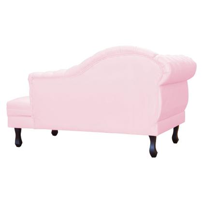 Imagem de Recamier Divã Namoradeira Larissa Lado Direito belo tok - material sintético Rosa Claro