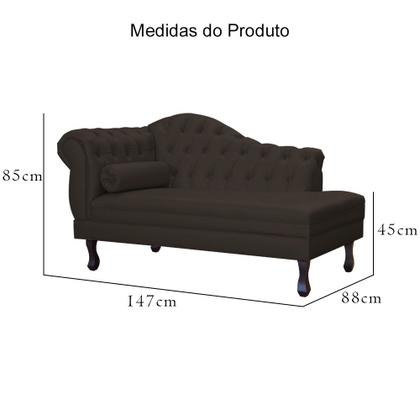 Imagem de Recamier Divã Namoradeira Larissa Lado Direito belo tok - material sintético