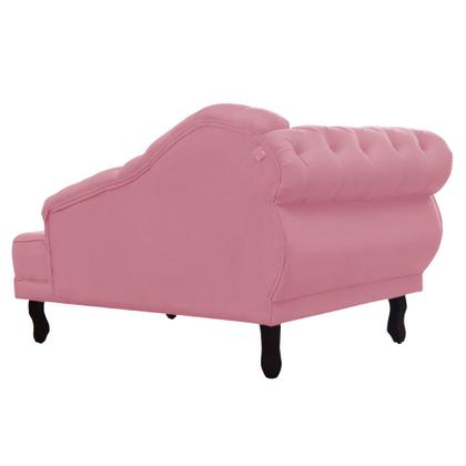 Imagem de Recamier Divã Namoradeira Larissa Lado Direito belo tok - Suede Rose