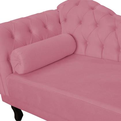 Imagem de Recamier Divã Namoradeira Larissa Lado Direito belo tok - Suede Rose