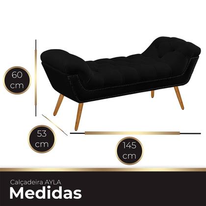 Imagem de Recamier Estofada Casal Ayla Veludo