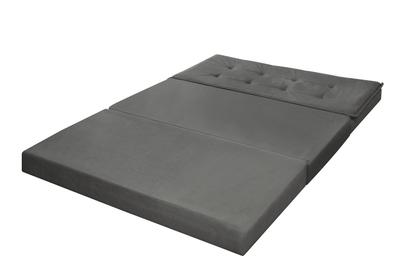 Imagem de Recamier Estofado Que Vira Cama Para Quarto Com Bau Confortavel Design Moderno