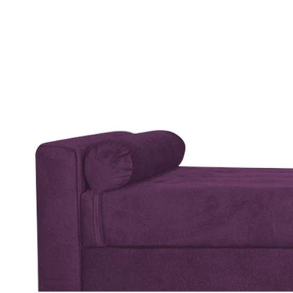 Imagem de Recamier Félix Queen Size 160cm Suede Roxo - ADJ Decor