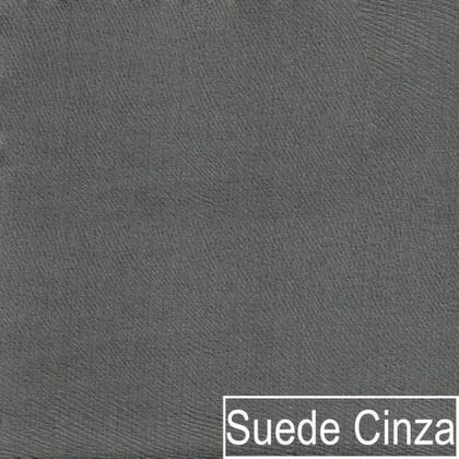 Imagem de Recamier Heitor 160cm com Almofada Lado Esquerdo Suede Cinza/Bege - Amarena Móveis