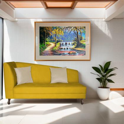 Imagem de Recamier Heitor 185cm com Almofada Lado Direito Sintético