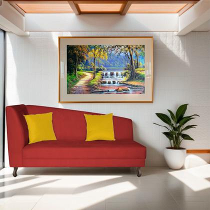 Imagem de Recamier Heitor 185cm com Almofada Lado Direito Sintético