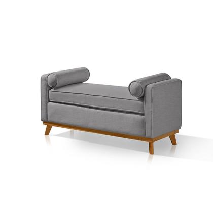 Imagem de Recamier Italia 1,30M  com Base Madeira Linho Sofatec