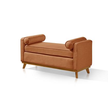 Imagem de Recamier Italia 1,30M  com Base Madeira Linho Sofatec