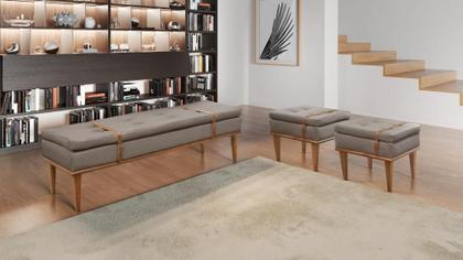 Imagem de Recamier Londres Luxo Madeira Maciça Castellar Móbile