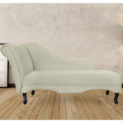 Imagem de Recamier Namoradeira Divã Lado Direito Olivia Suede Bege - DS Estofados