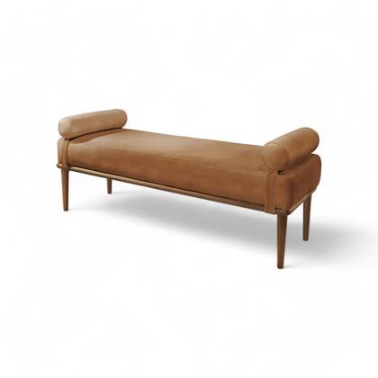 Imagem de Recamier Puff 2 Lugares material sintético Caramelo Berlim 150cm