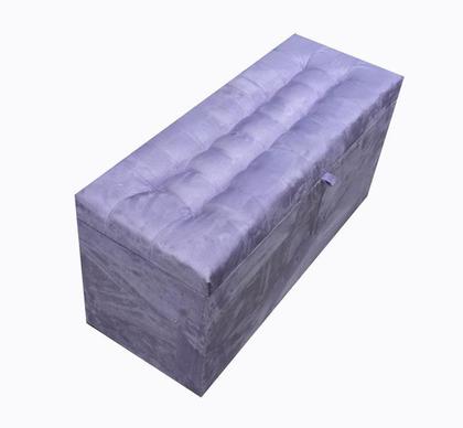 Imagem de Recamier puff baú estofado 1 metro - lilás