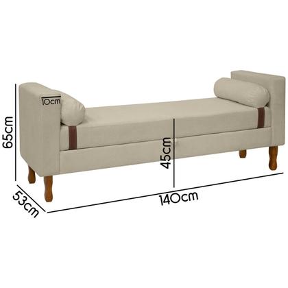 Imagem de Recamier Sapateira Baú Pietro Casal 140cm Bouclê - SOFA STORE