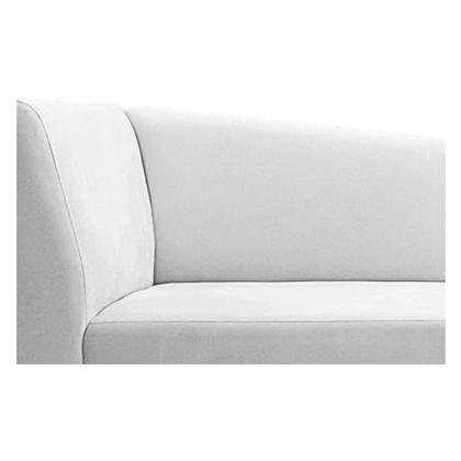 Imagem de Recamier Valéria 160cm Lado Direito de Quem Senta Sala de Estar Corano Branco - INCASA DECOR