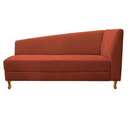 Imagem de Recamier Valéria 160cm Lado Esquerdo Suede Terracota - Amarena Móveis