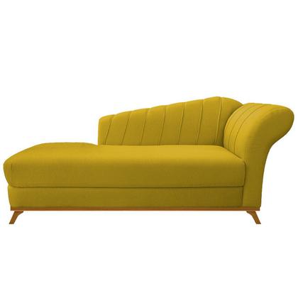 Imagem de Recamier Vanessa 185cm Lado Esquerdo Suede Amarelo - Amarena Móveis