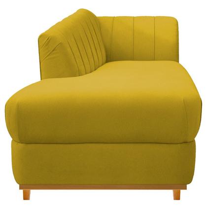 Imagem de Recamier Vanessa 185cm Lado Esquerdo Suede Amarelo - Amarena Móveis