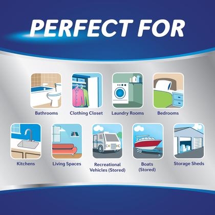 Imagem de Recarga de comprimidos DampRid Drop-In com absorção de umidade, 470 ml, pacote com 4