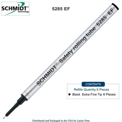 Imagem de Recarga Schmidt 5285 Extra Fina Tinta Preta Kit com 6