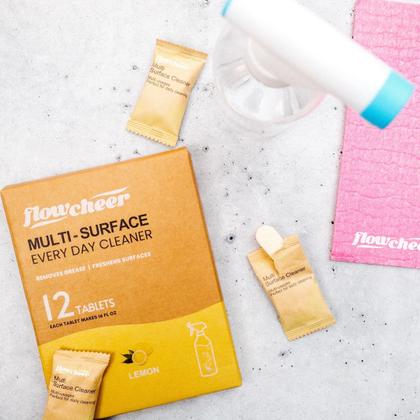 Imagem de Recargas de limpeza Flowcheer All Purpose 12x500mL com aroma de limão