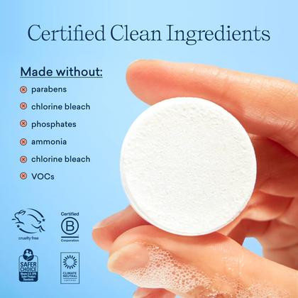 Imagem de Recargas de sabonete espumante para mãos BLUELAND, pacote com 10 comprimidos de 270 ml