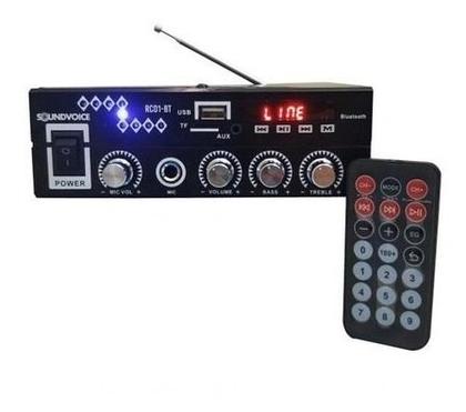 Imagem de Receiver Amplificador Potencia 2 Canais Som Ambiente Rc01 Bt