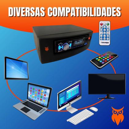 Imagem de Receiver Awdium Aw 240w 4 Canais Com 02 Caixas De Som