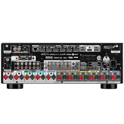 Imagem de Receiver Denon AVR-X3800H 9.4ch WiFi Bluetooth 105W AV 8K Áudio 3D com HEOS integrado e Dolby Atmos