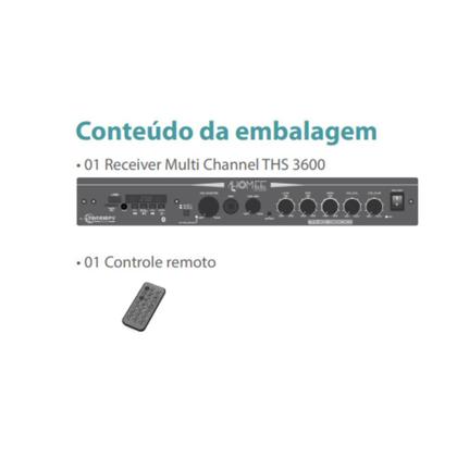 Imagem de Receiver THS 3600 Taramps (2 x 60 Watts 4 ohms) 120 Watts RMS