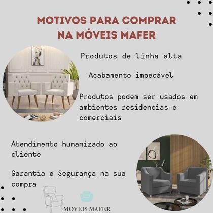 Imagem de Recepção Clínica Sofisticada: Namoradeira 2l + 2 Poltronas