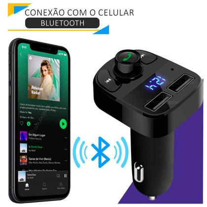 Imagem de Receptor Adaptador Bluetooth Automotivo MP3 Car Player FM