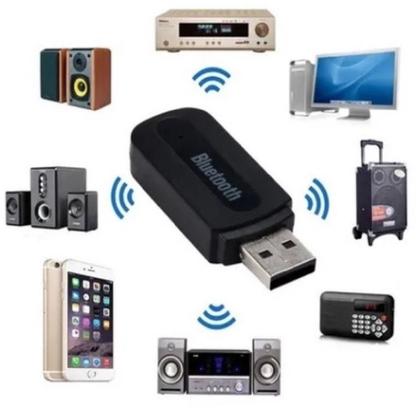 Imagem de Receptor Adaptador Bluetooth Usb P2 Audio Stereo - Bluetooth para P2
