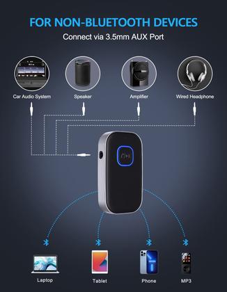 Imagem de Receptor Bluetooth COMSOON para cancelamento de ruído de carro AUX de 3,5 mm
