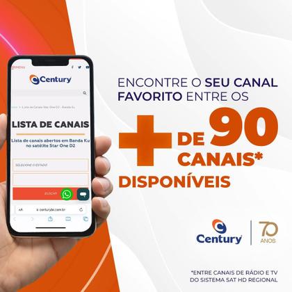 Imagem de Receptor Century Midiabox B7 Banda Ku 5G Homologado pela Anatel