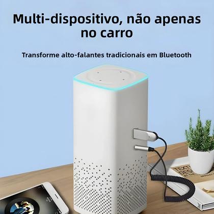 Imagem de Receptor De Áudio Bluetooth 6.0 Dongle USB Para Conector De 3.5mm Kit De Áudio Aux Para Carro Com
