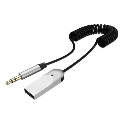 Imagem de Receptor De Áudio Bluetooth 6.0 Dongle USB Para Conector De 3.5mm Kit De Áudio Aux Para Carro Com